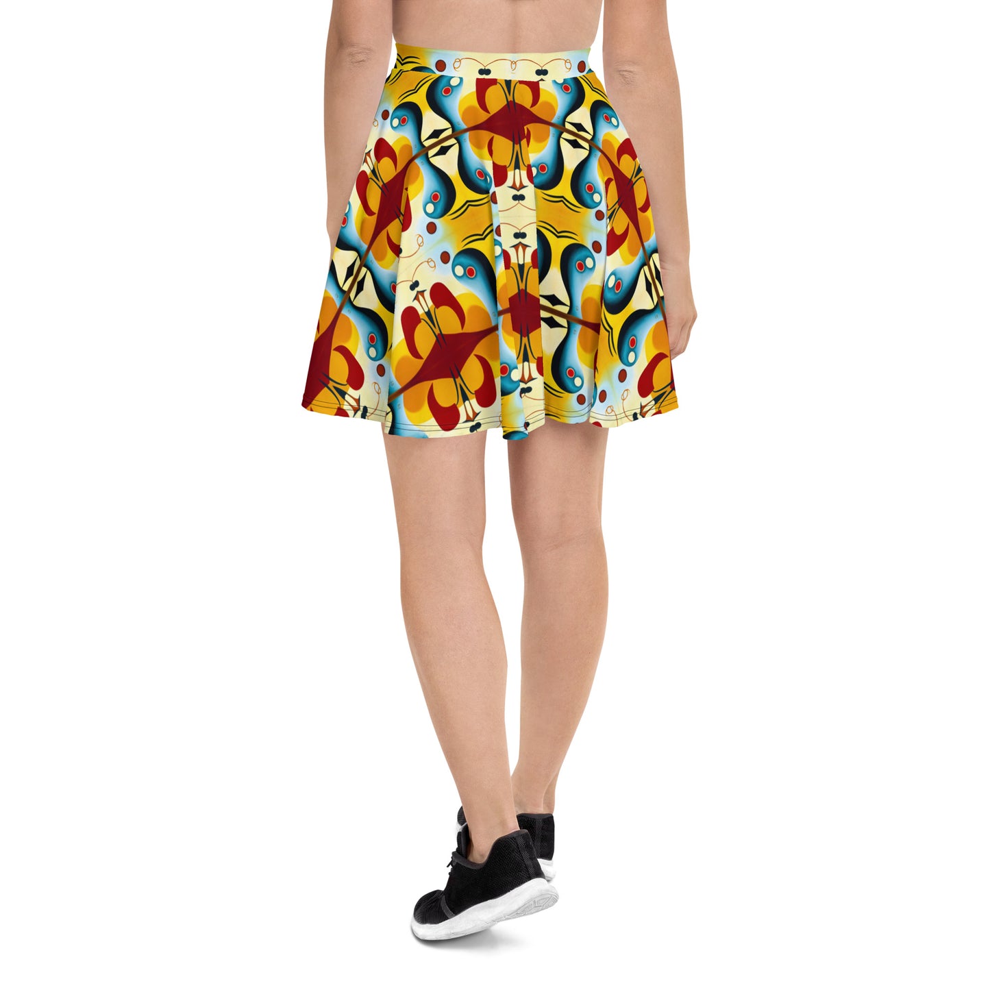 DMV 0613 Vintage Artsy Skater Skirt