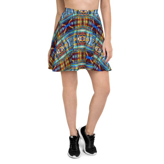 DMV 0228 Avant Garde Artsy Skater Skirt