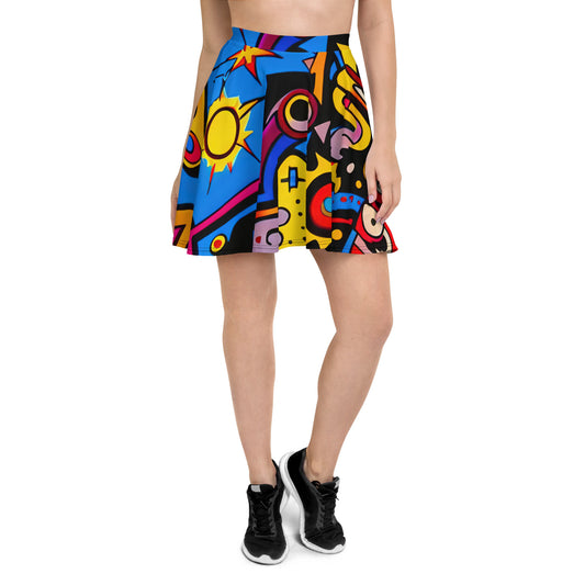 DMV 0235 Psy Art Skater Skirt