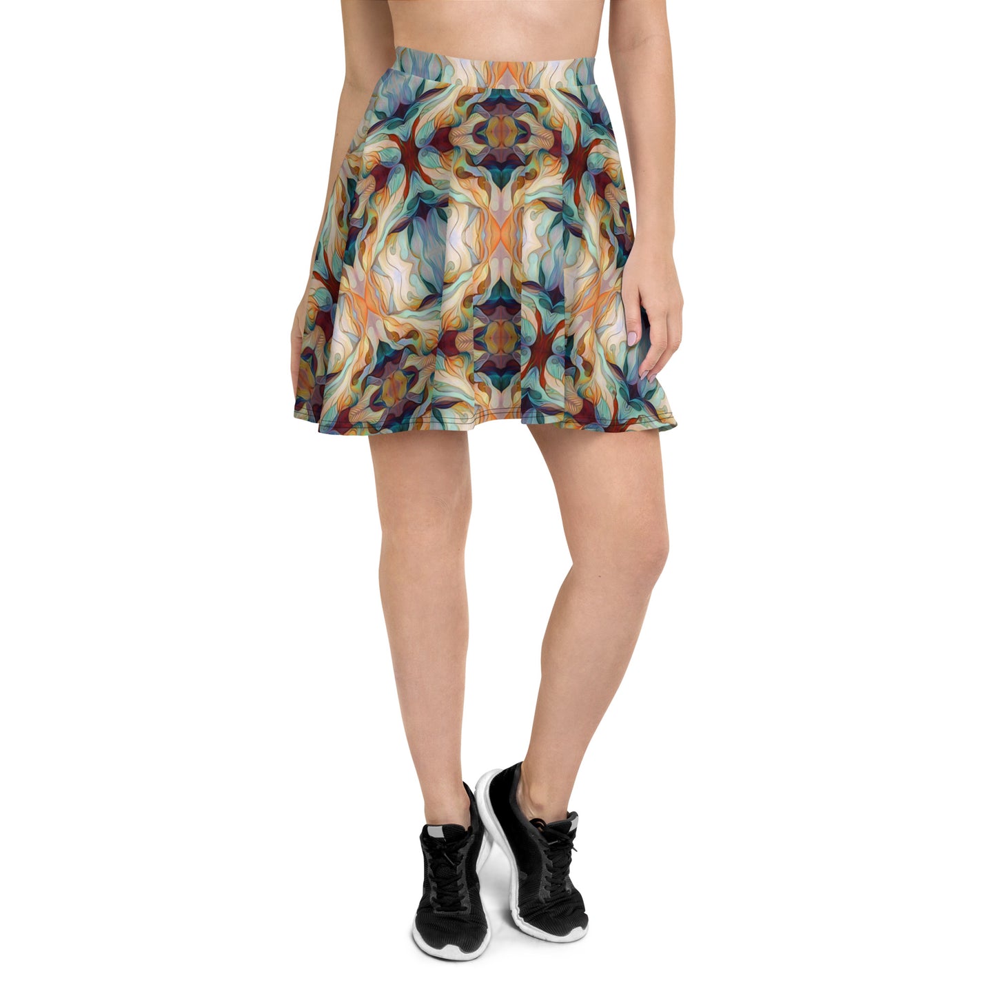 DMV 0273 Chic Boho Skater Skirt