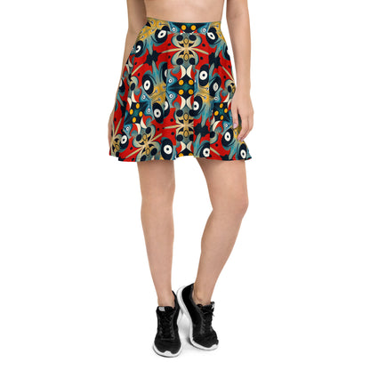 DMV 0269 Vintage Artsy Skater Skirt