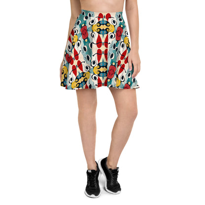 DMV 0230 Vintage Artsy Skater Skirt