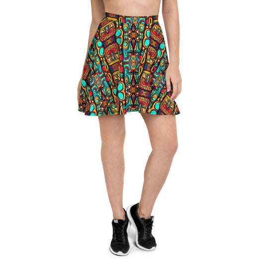 DMV 0074 Psy Artsy Skater Skirt