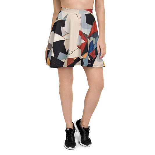 DMV 0047 Abstract Art Skater Skirt