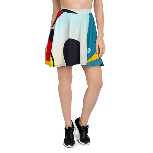 DMV 0037 Retro Art Skater Skirt