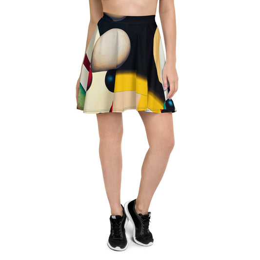 DMV 0055 Retro Art Skater Skirt