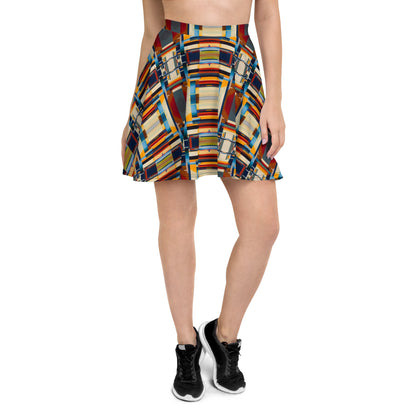 DMV 0244 Geo Boho Skater Skirt