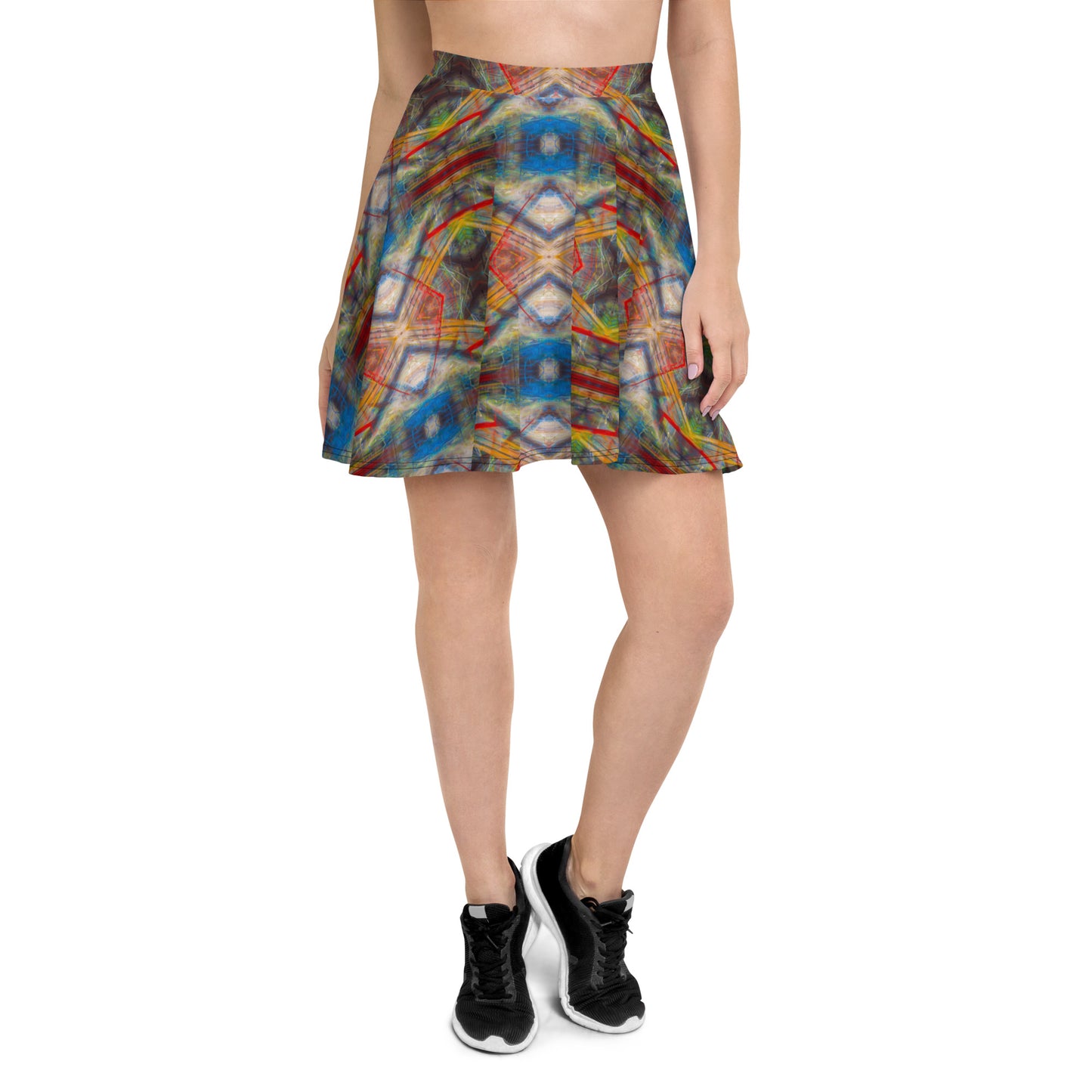 DMV 0159 Avant Garde Artsy Skater Skirt