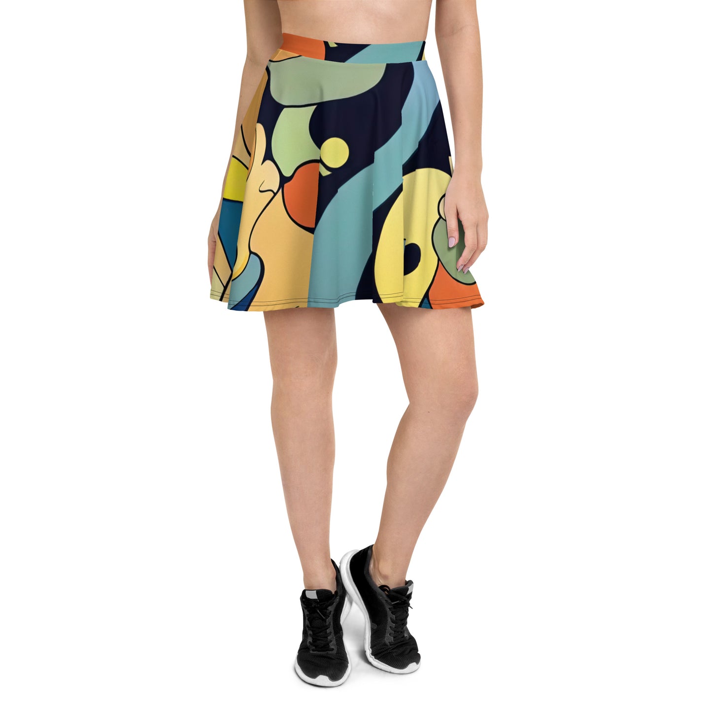 DMV 0242 Retro Art Skater Skirt