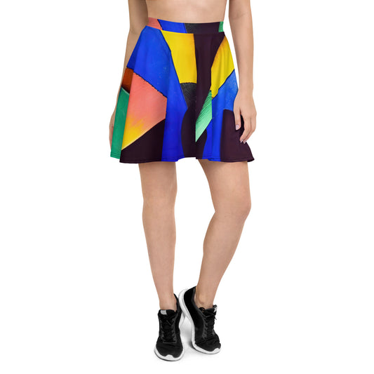 DMV 0255 Retro Art Skater Skirt