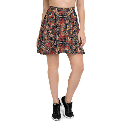 DMV 0266 Classic Boho Skater Skirt