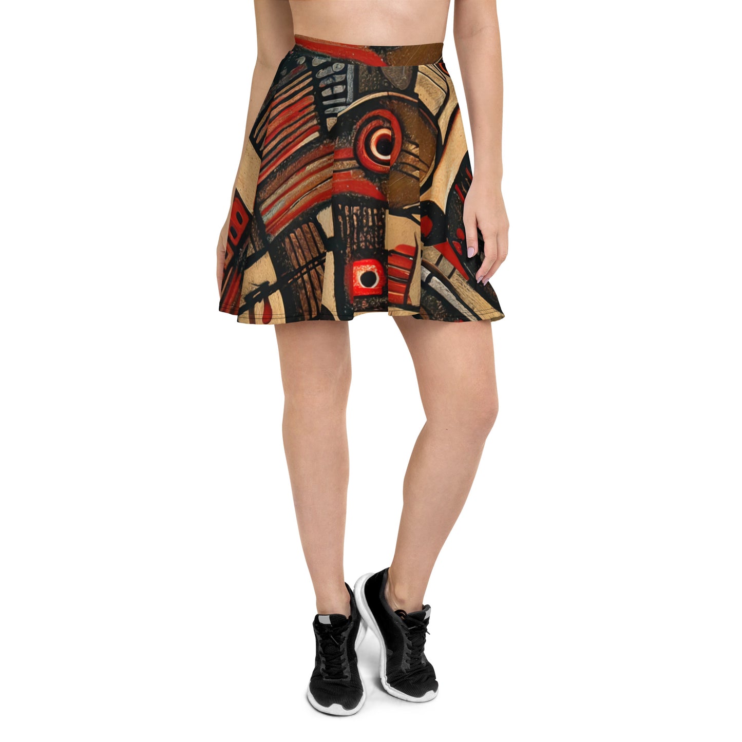 DMV 0256 Retro Art Skater Skirt