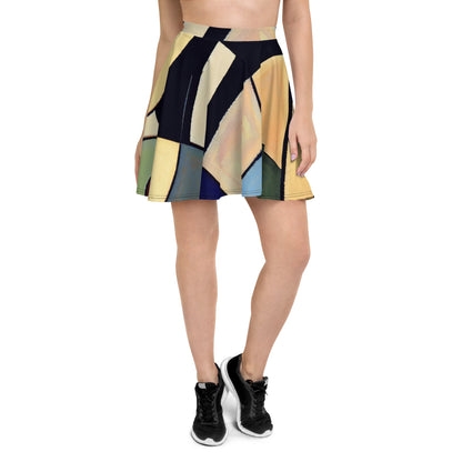 DMV 0234 Abstract Art Skater Skirt