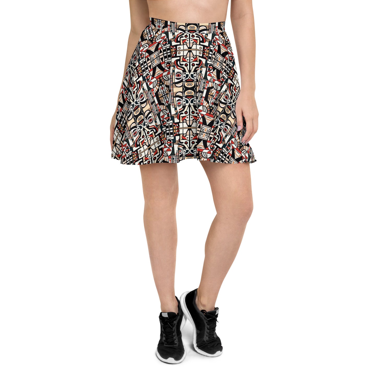 DMV 0131 Chic Boho Skater Skirt