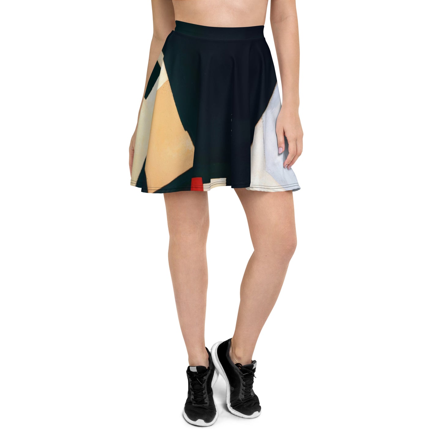 DMV 0223 Abstract Art Skater Skirt