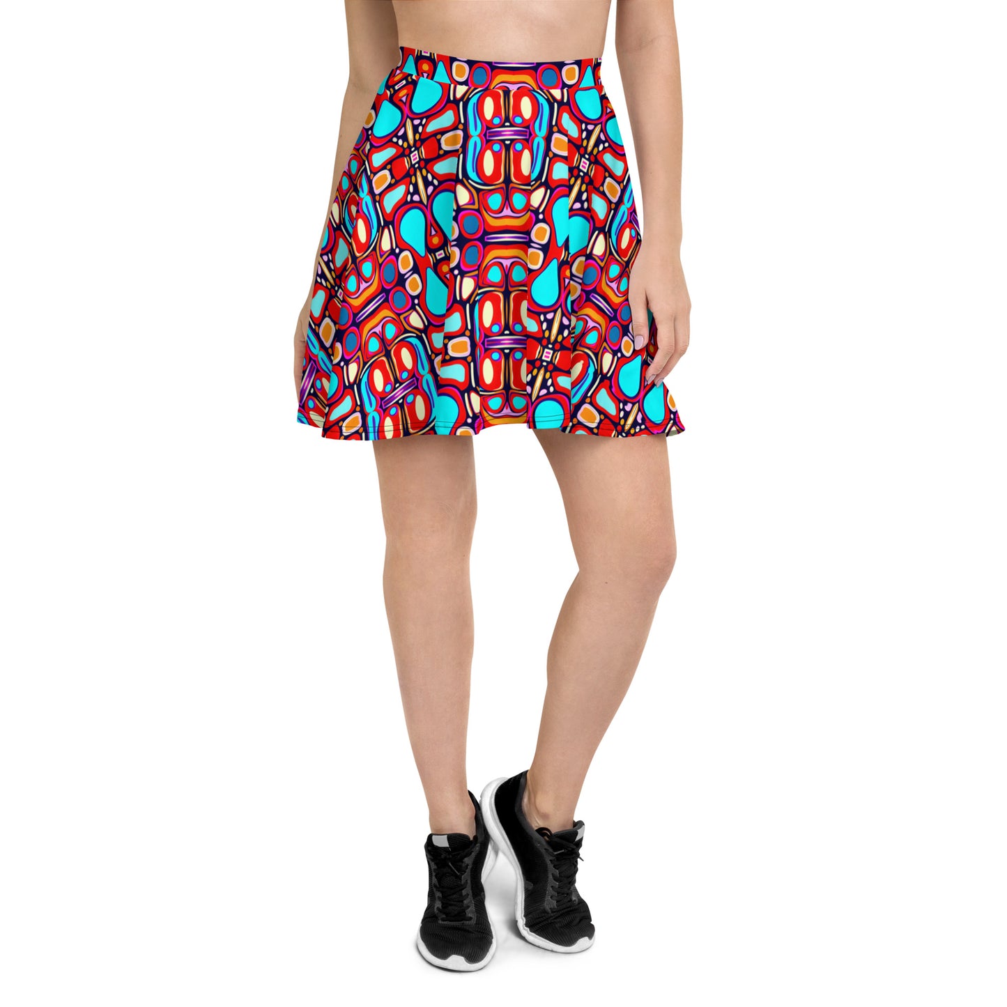 DMV 0094 Vintage Artsy Skater Skirt