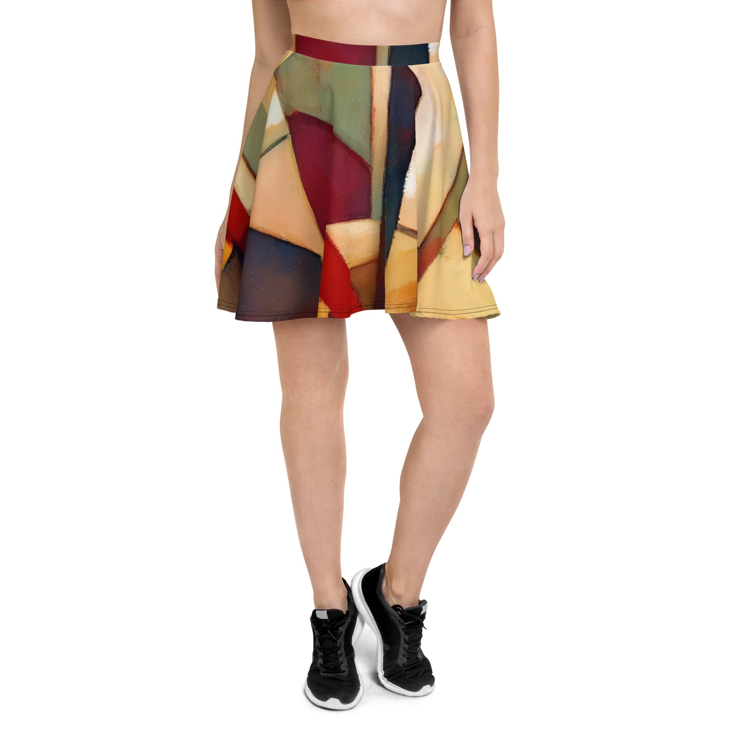 DMV 0251 Abstract Art Skater Skirt