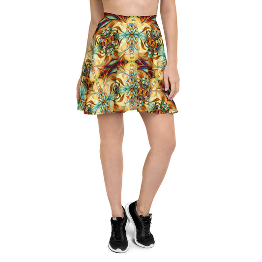 DMV 0123 Chic Boho Skater Skirt