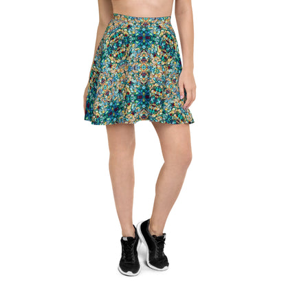 DMV 0254 Chic Boho Skater Skirt