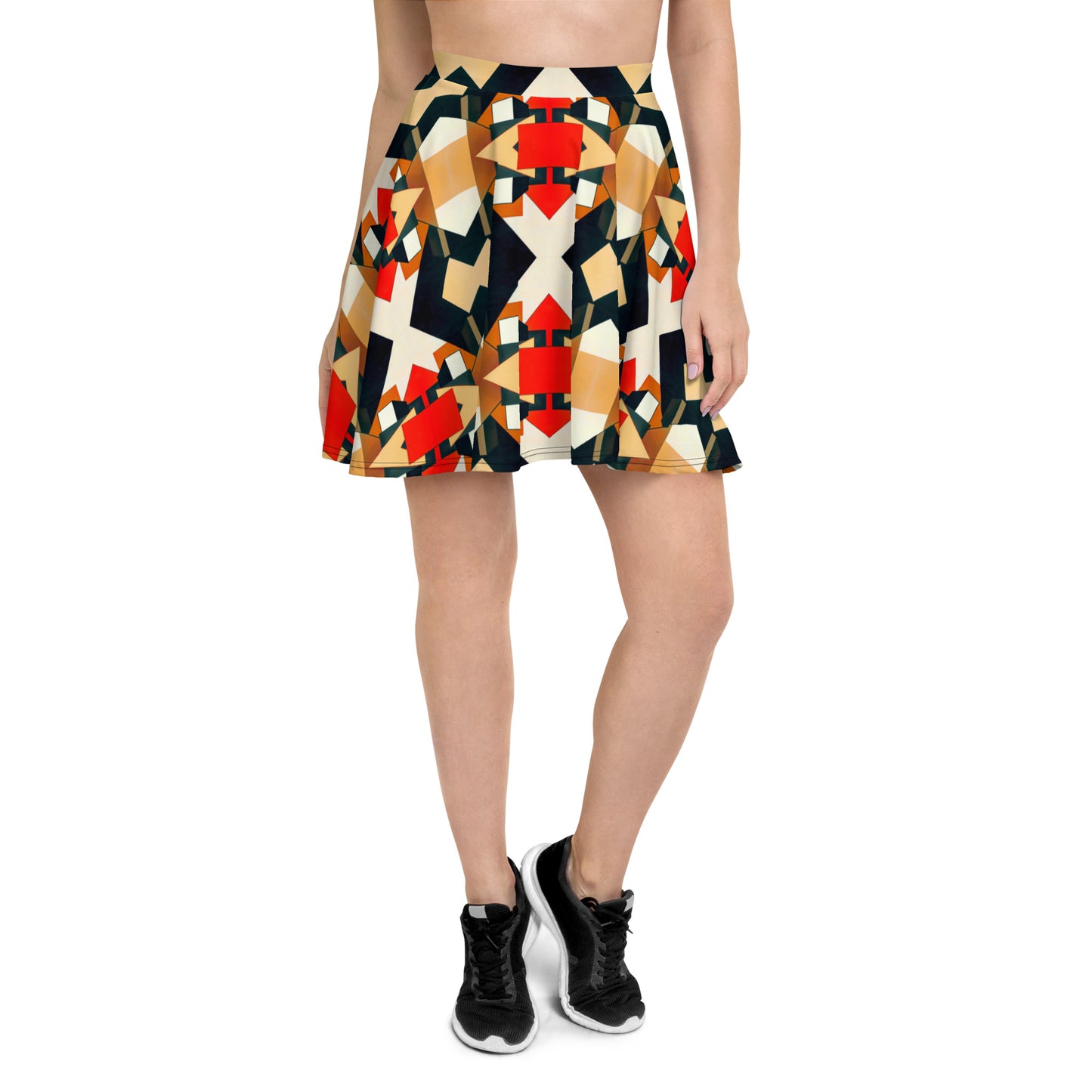 DMV 0138 Geo Boho Skater Skirt