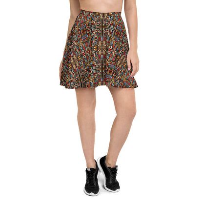 DMV 0280 Classic Boho Skater Skirt