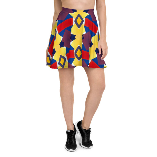 DMV 0418 Classic Boho Skater Skirt