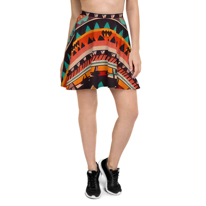 DMV 0415 Boho Skater Skirt