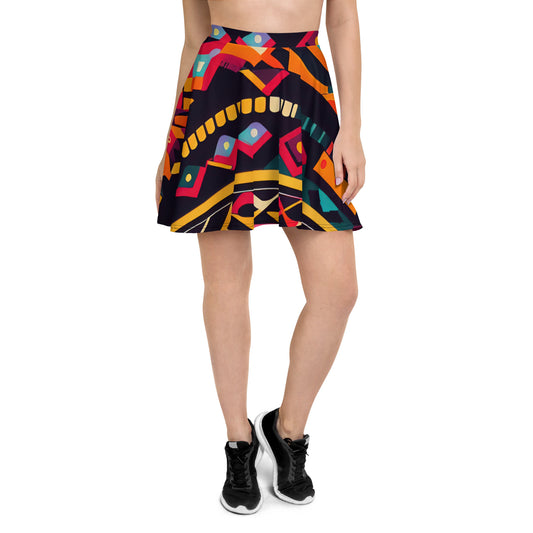 DMV 0409 Boho Skater Skirt