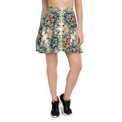 DMV 0408 Chic Boho Skater Skirt