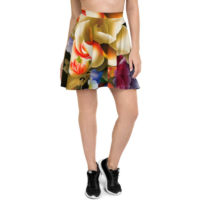 DMV 0268 Floral Skater Skirt