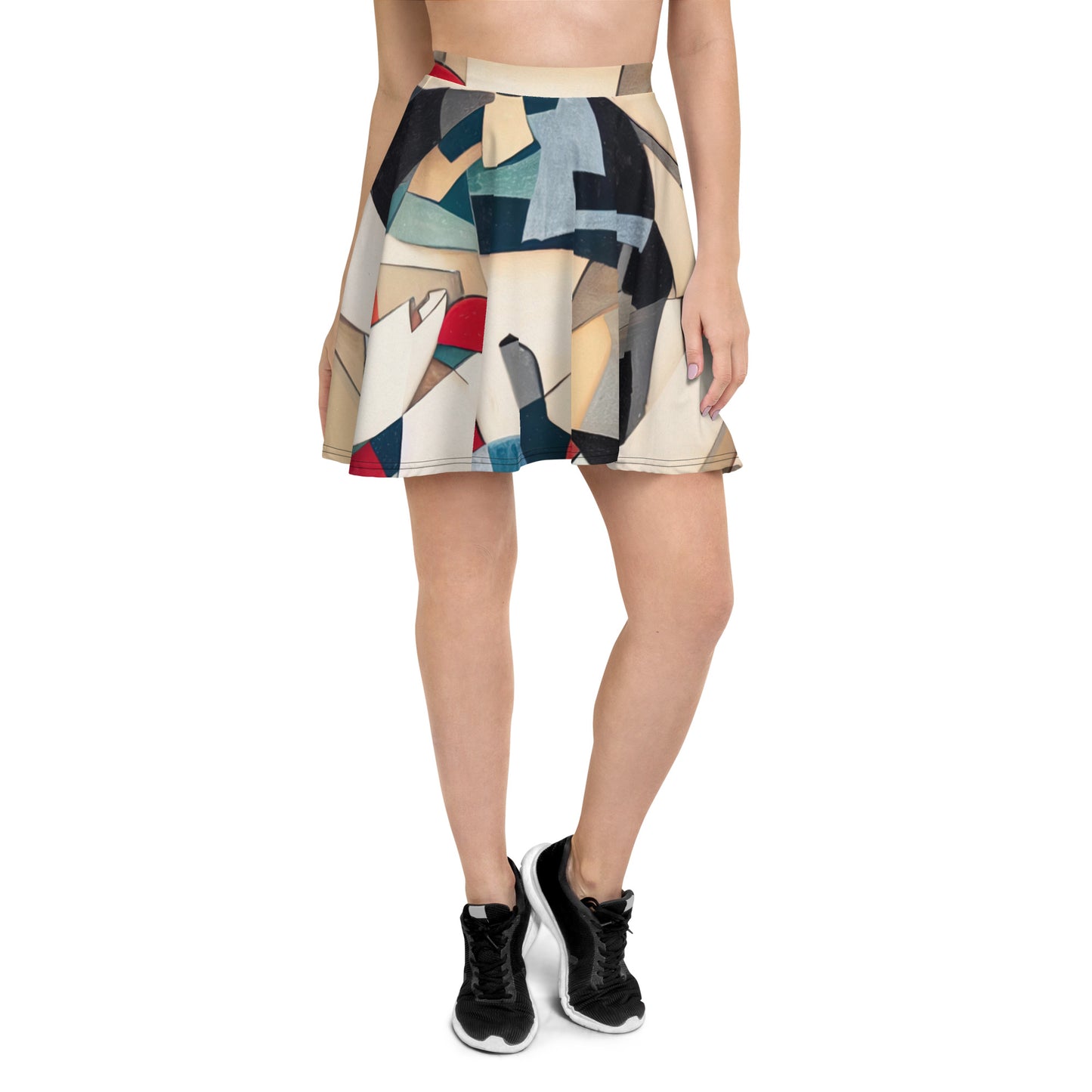 DMV 0508 Abstract Art Skater Skirt