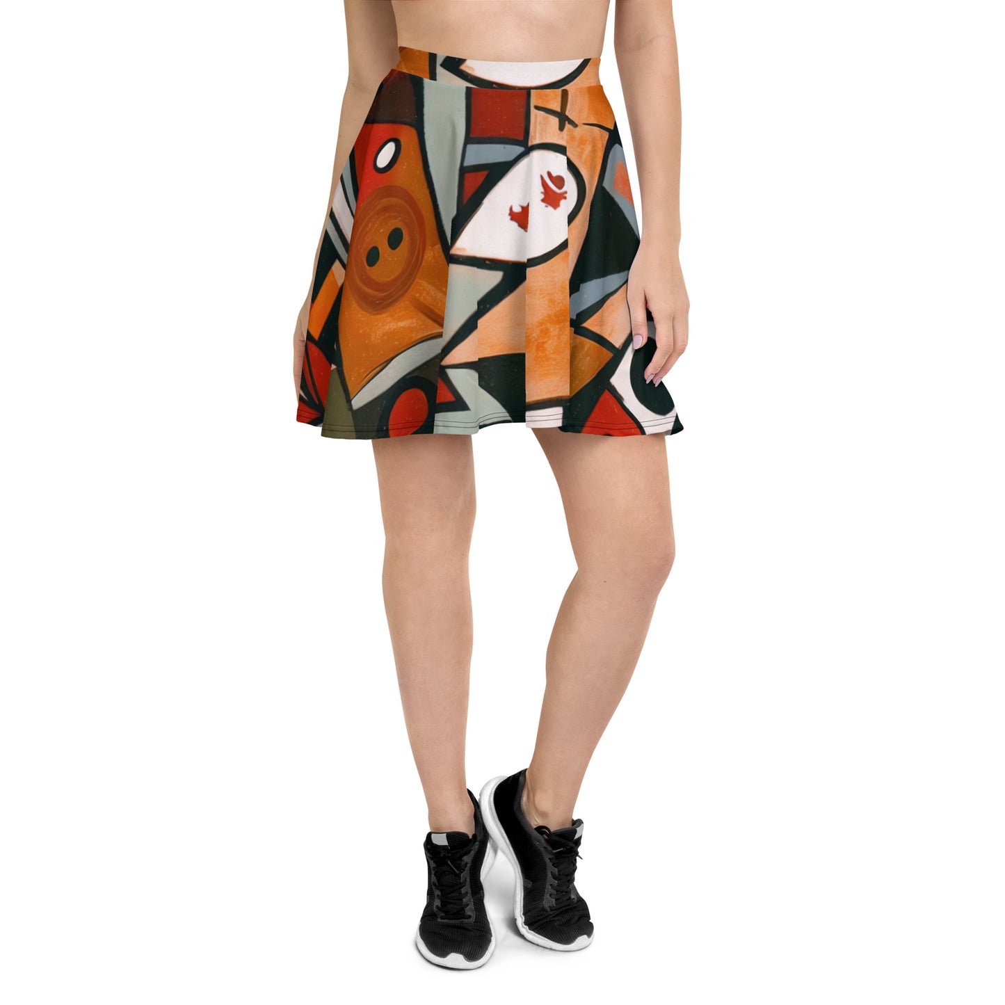 DMV 0522 Retro Art Skater Skirt