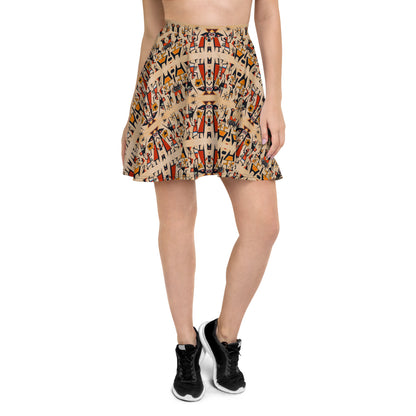 DMV 0509 Classic Boho Skater Skirt