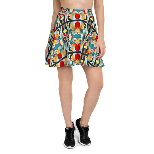 DMV 0361 Vintage Artsy Skater Skirt