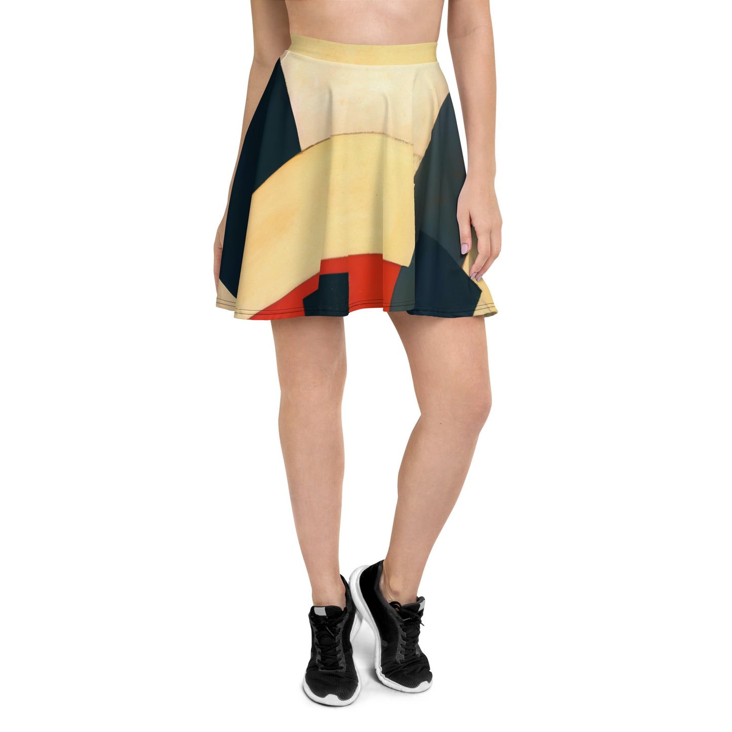 DMV 0313 Abstract Art Skater Skirt