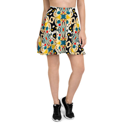 DMV 0342 Vintage Artsy Skater Skirt