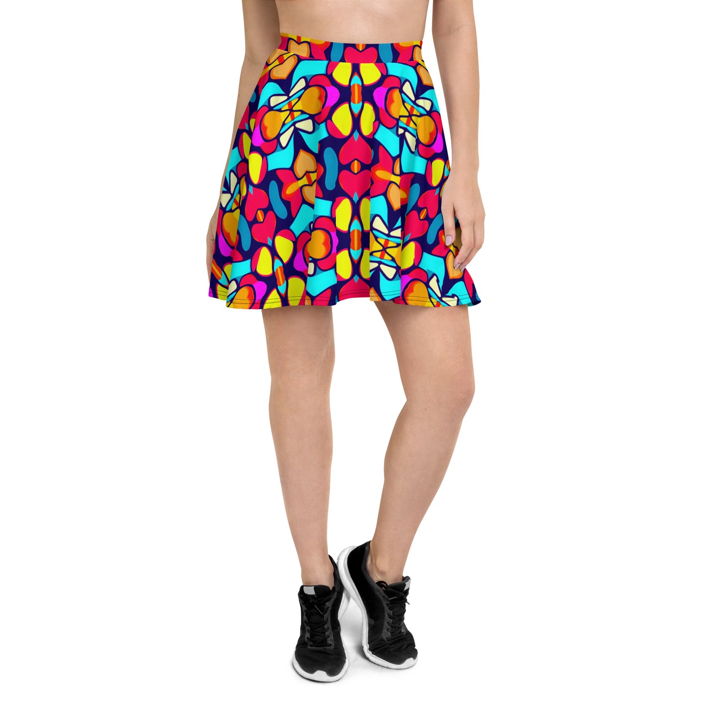 DMV 1311 Vintage Artsy Skater Skirt