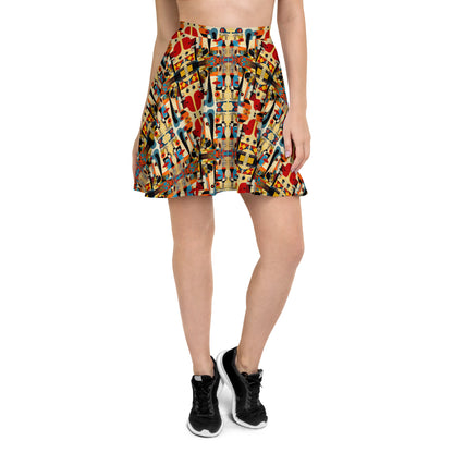 DMV 0850 Chic Boho Skater Skirt