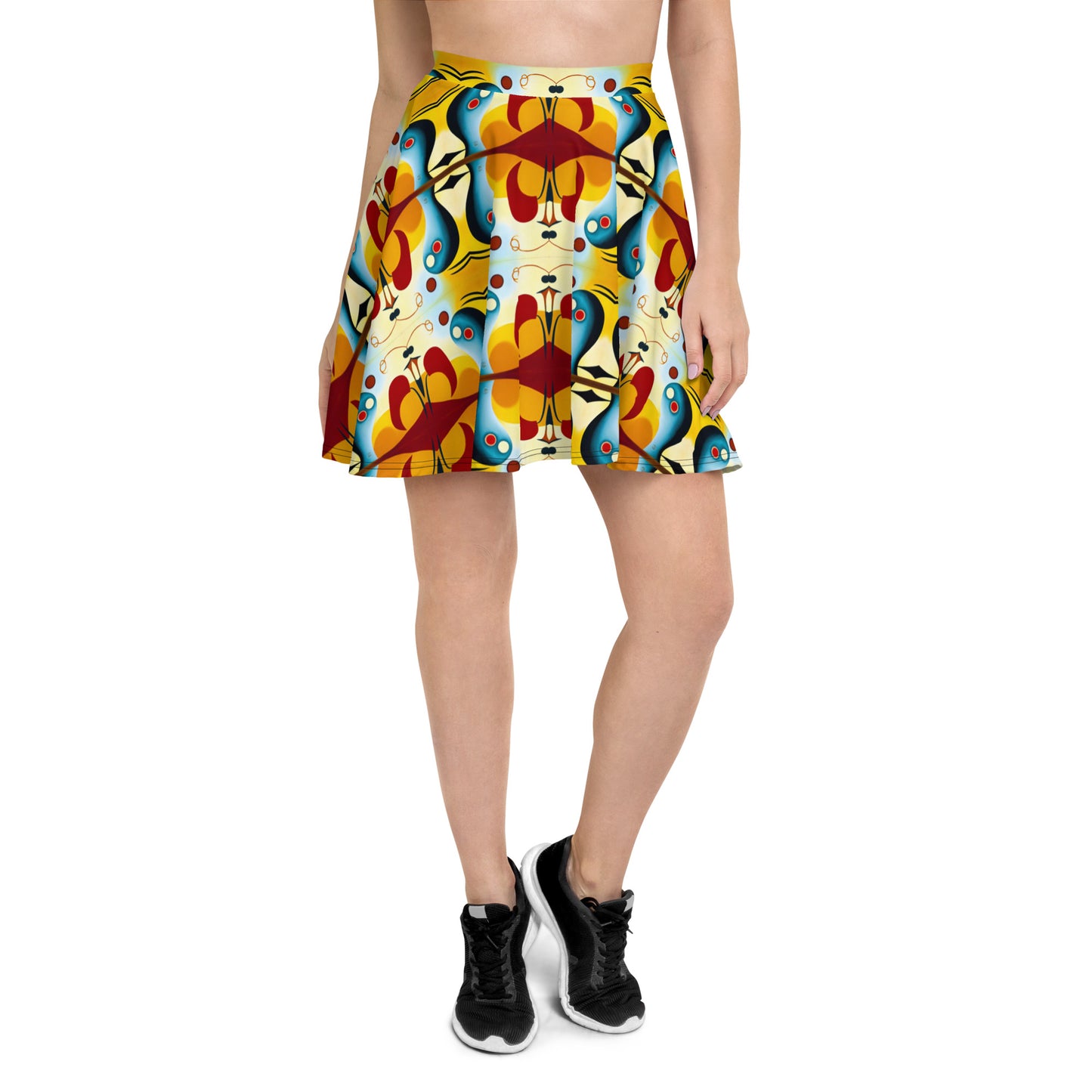 DMV 0613 Vintage Artsy Skater Skirt