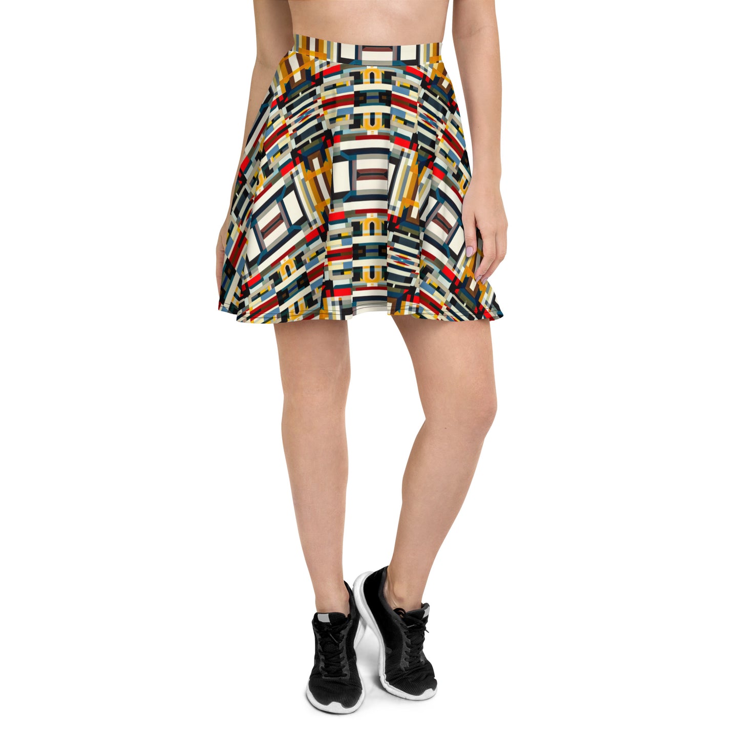 DMV 1848 Geo Boho Skater Skirt