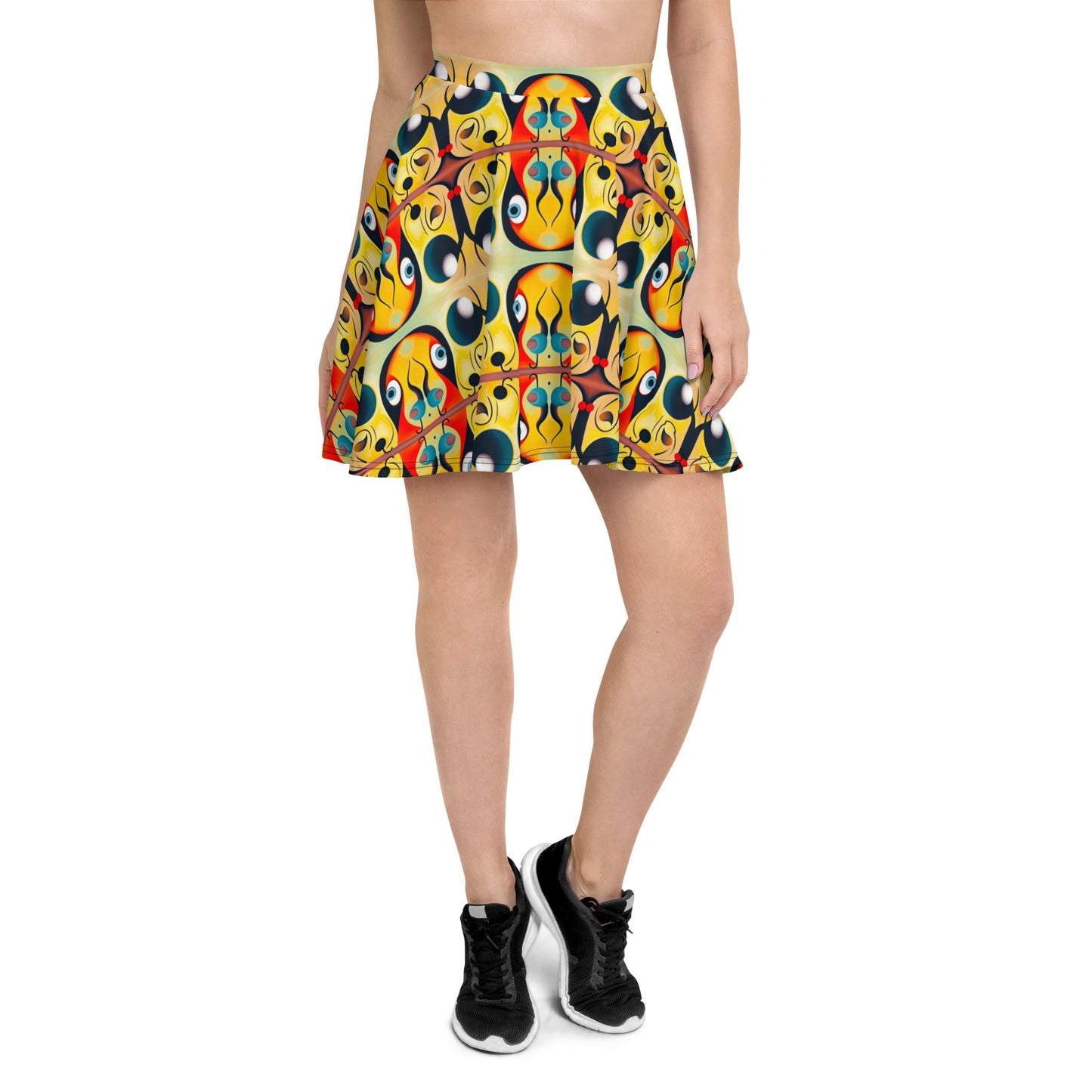 DMV 1476 Vintage Artsy Skater Skirt