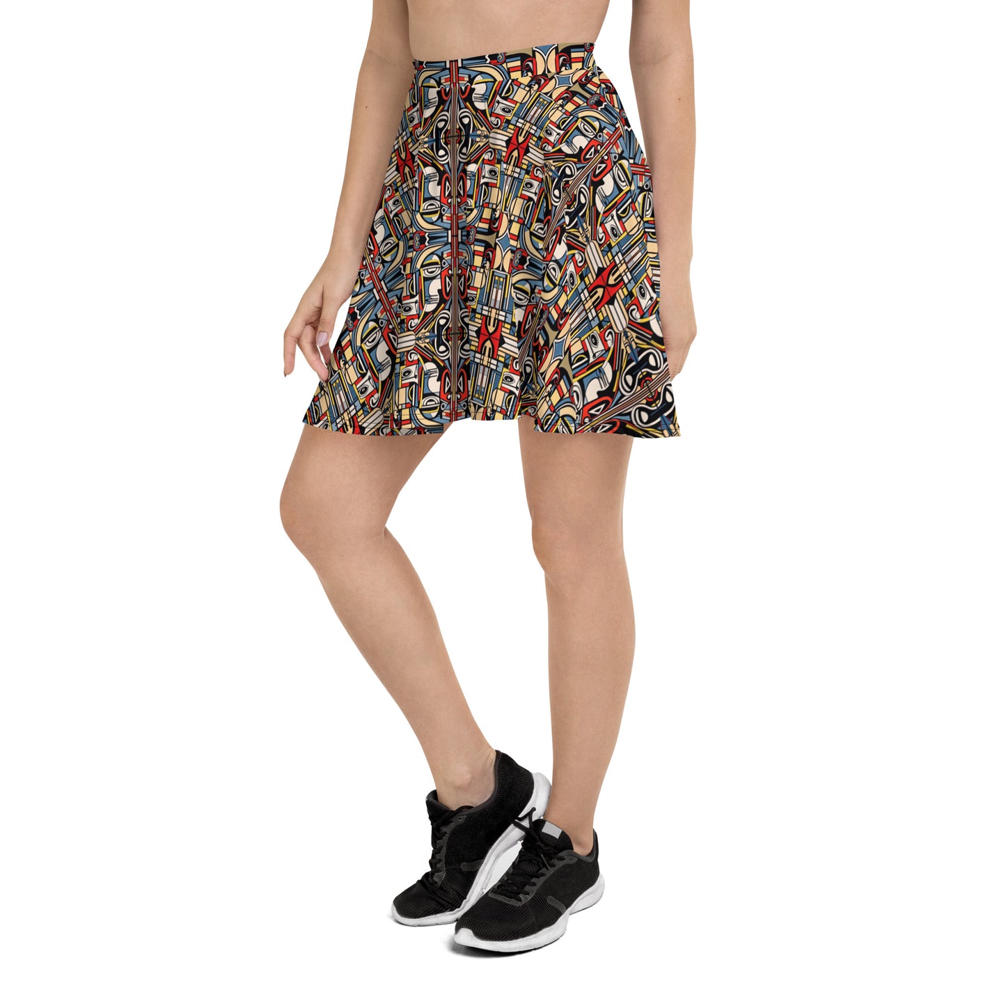 DMV 0283 Chic Boho Skater Skirt