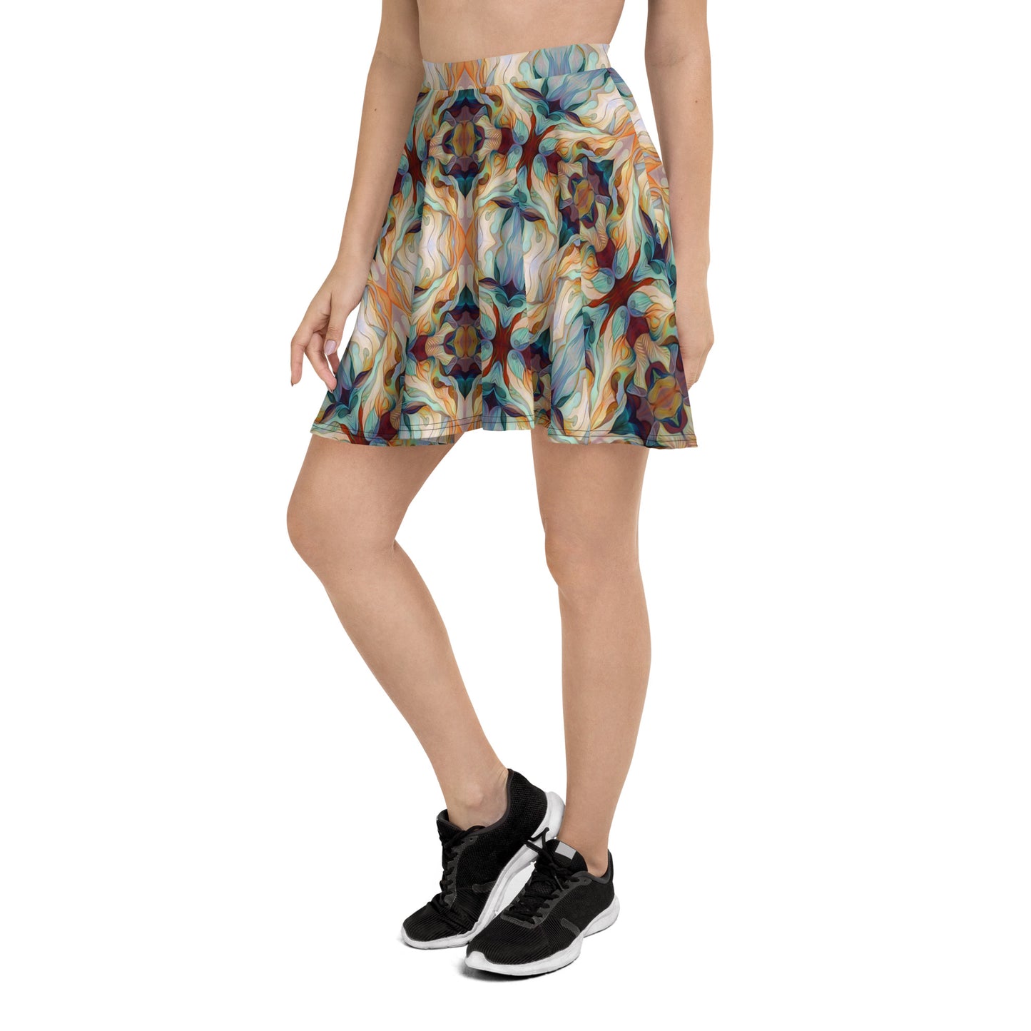 DMV 0273 Chic Boho Skater Skirt