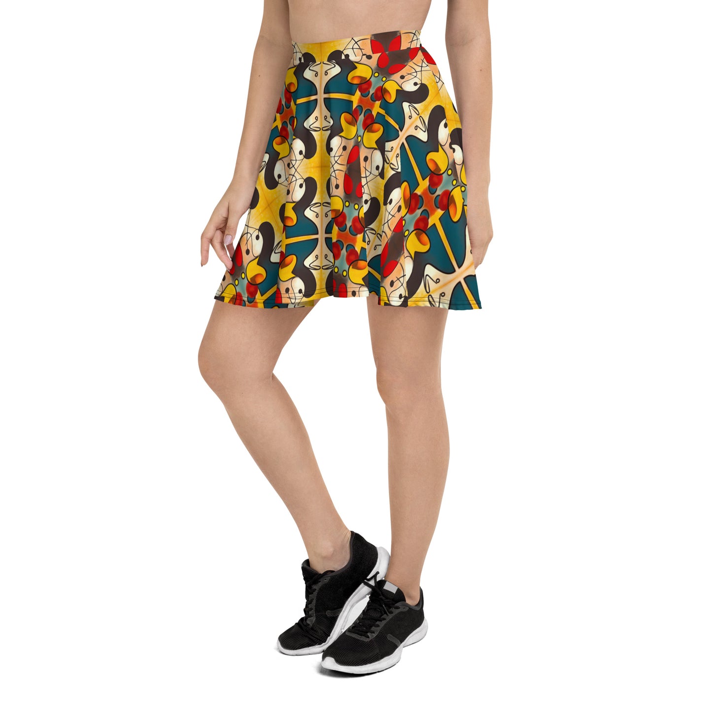 DMV 0281 Vintage Artsy Skater Skirt