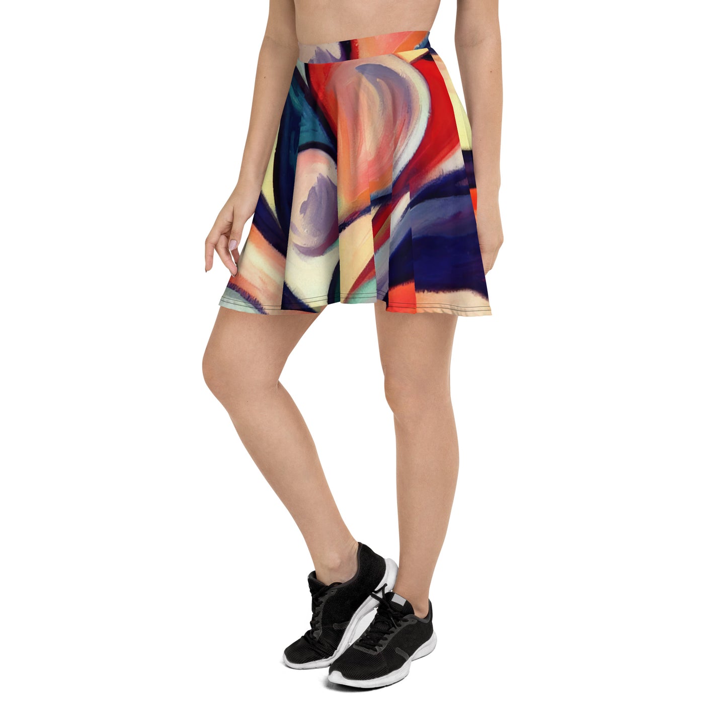 DMV 0277 Abstract Art Skater Skirt