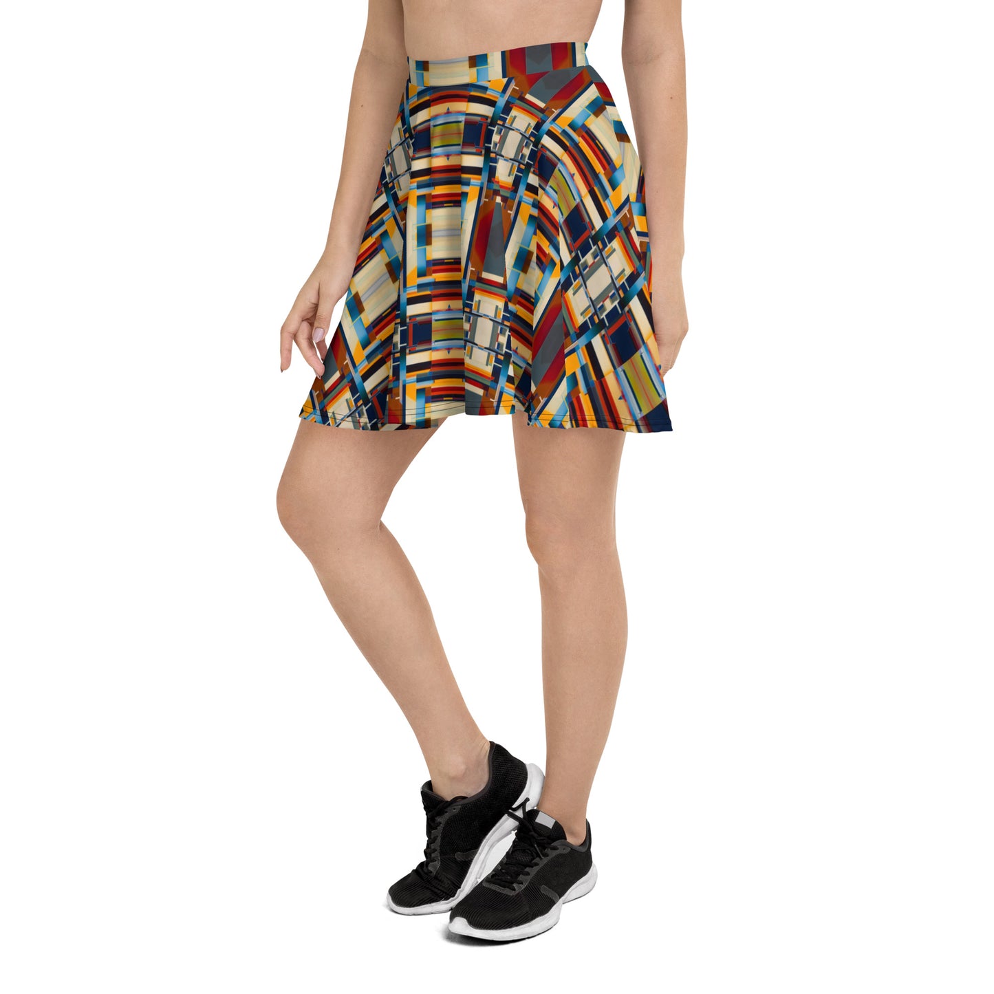 DMV 0244 Geo Boho Skater Skirt