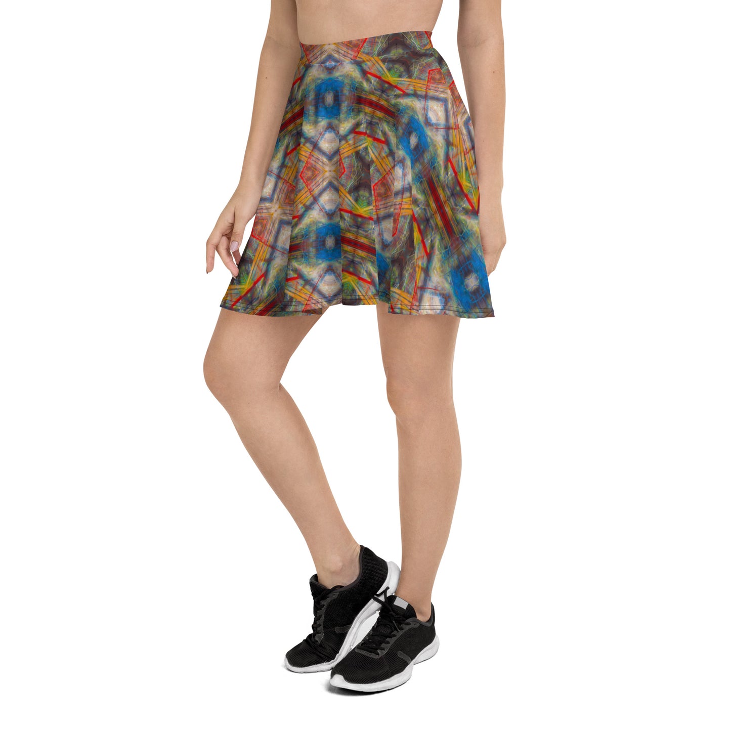 DMV 0159 Avant Garde Artsy Skater Skirt