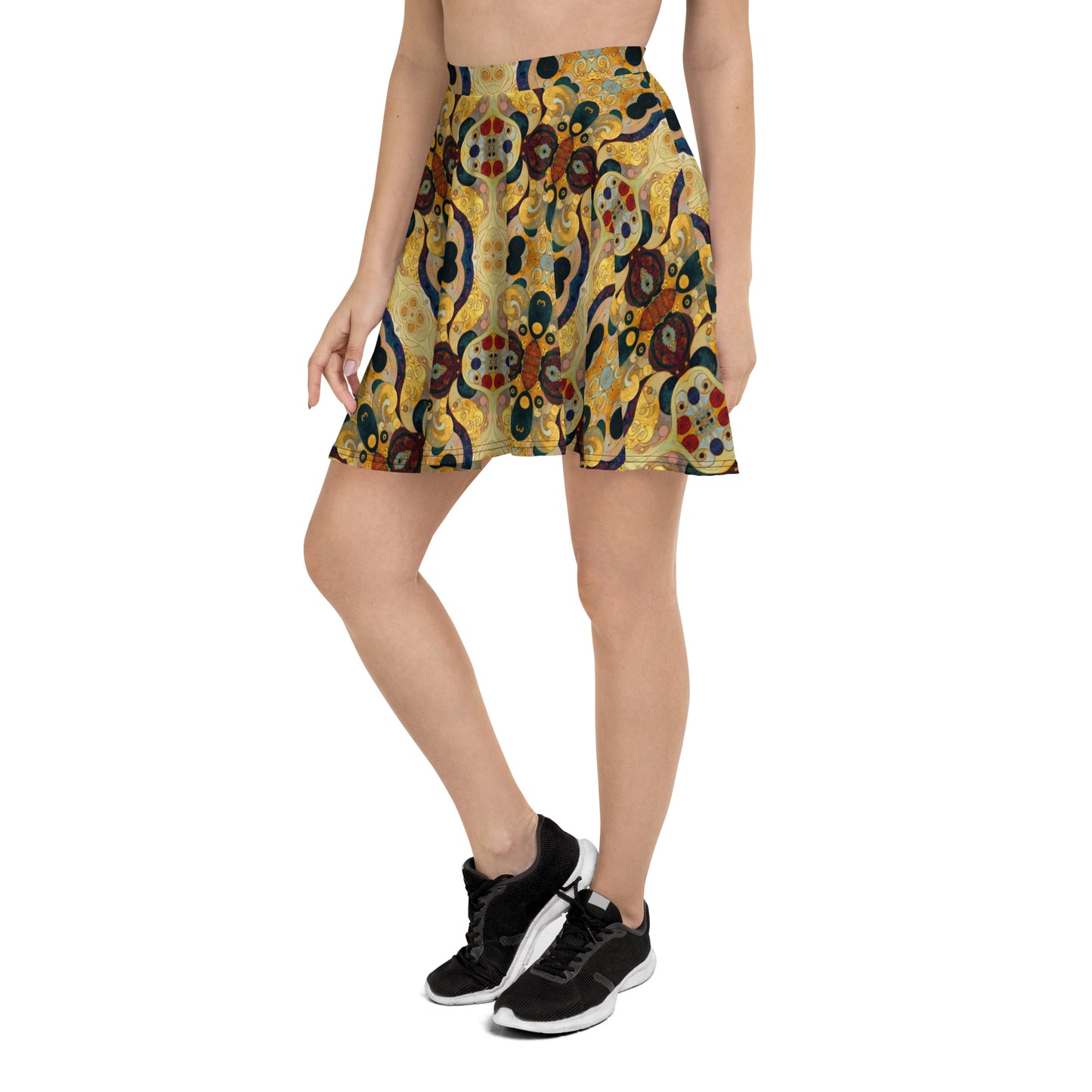 DMV 0407 Chic Boho Skater Skirt