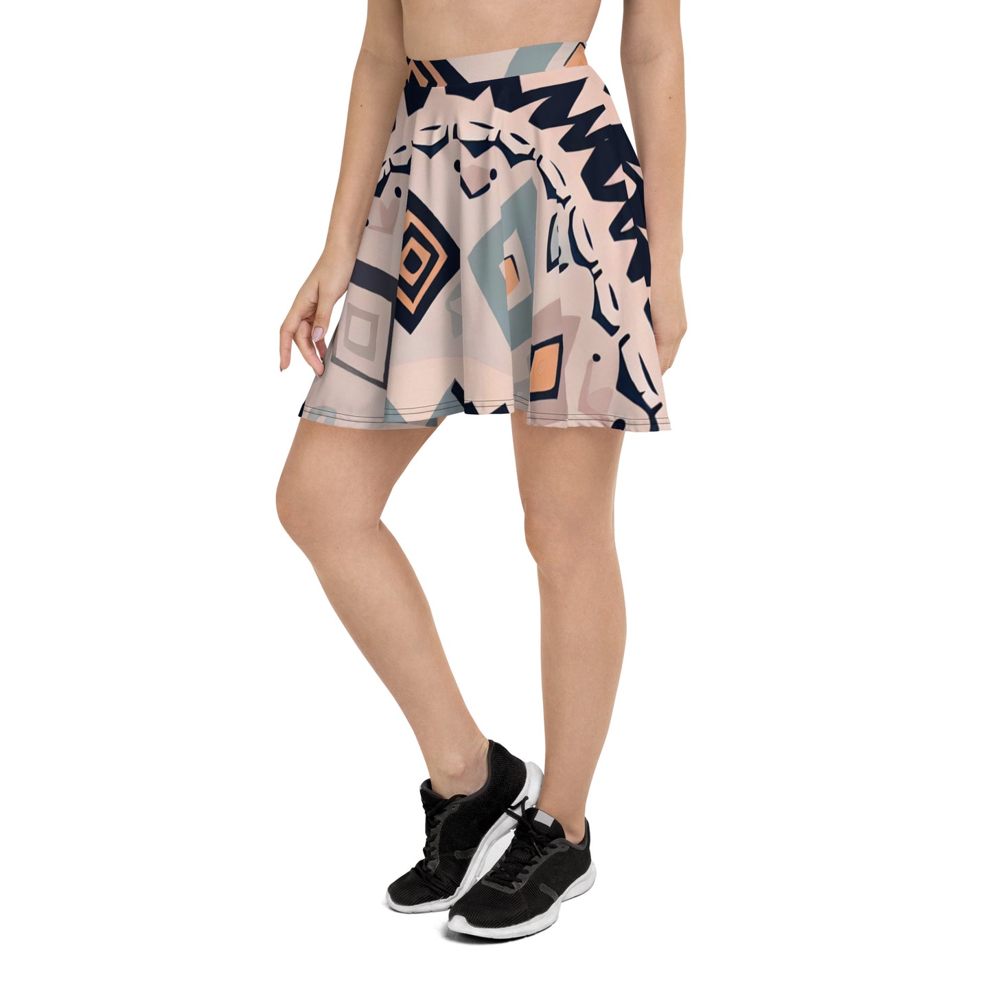 DMV 1345 Boho Skater Skirt