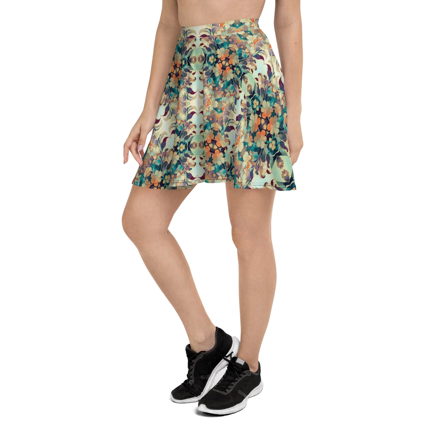 DMV 0408 Chic Boho Skater Skirt